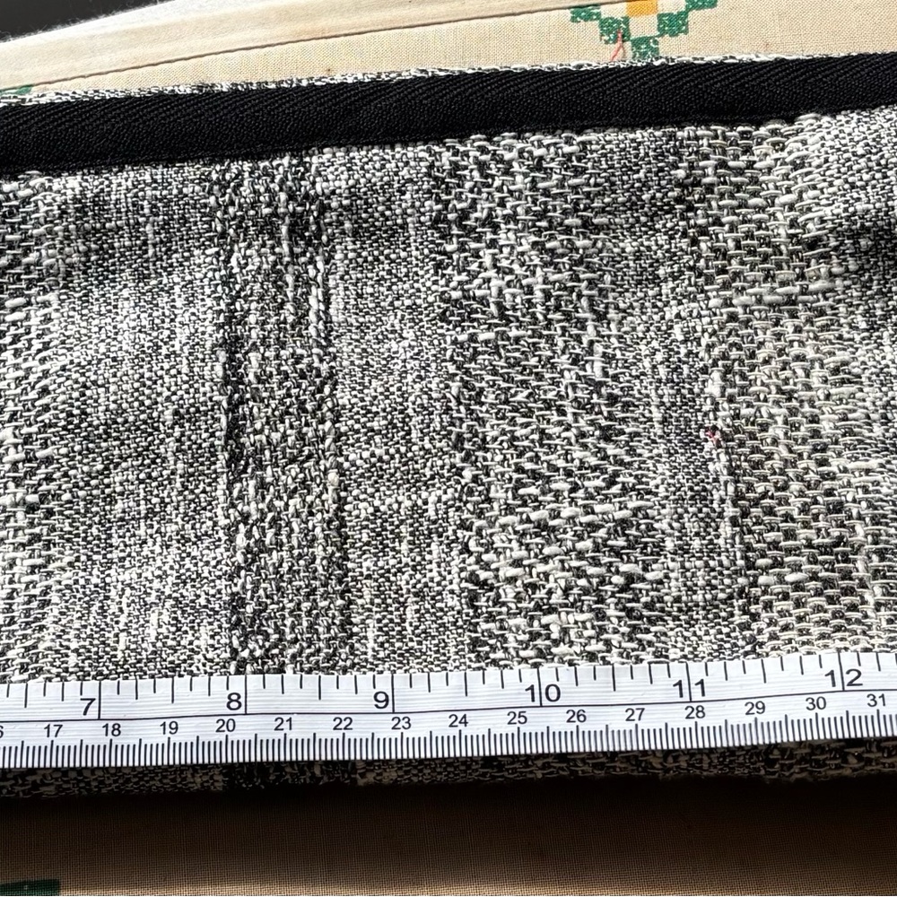 Women's Black and Gray Tweed Jacket - Picture 10 of 11